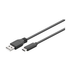 Goobay 1m USB-A (han) til USB-C (han) kabel